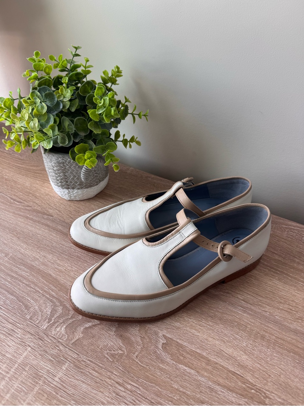Blue Bird Shoes Luxury
Brazilian Leather T-Strap Flats
- Size US 11 / EU 42